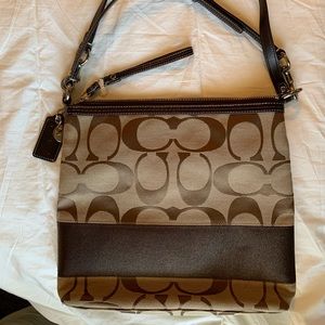 Coach crossbody logo bag